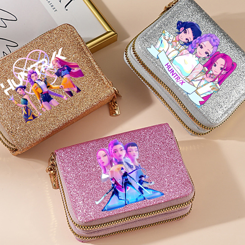 Card Top Loader - Kpop Demon Hunters Wallets Women Glitter