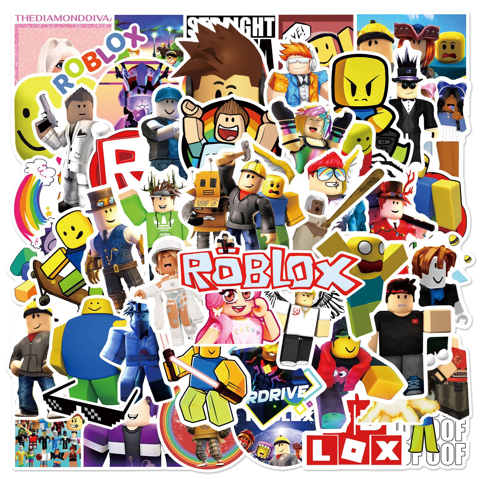 50pcs Roblox Unique Waterproof - Vinyl Figure Blank avaliação e preço