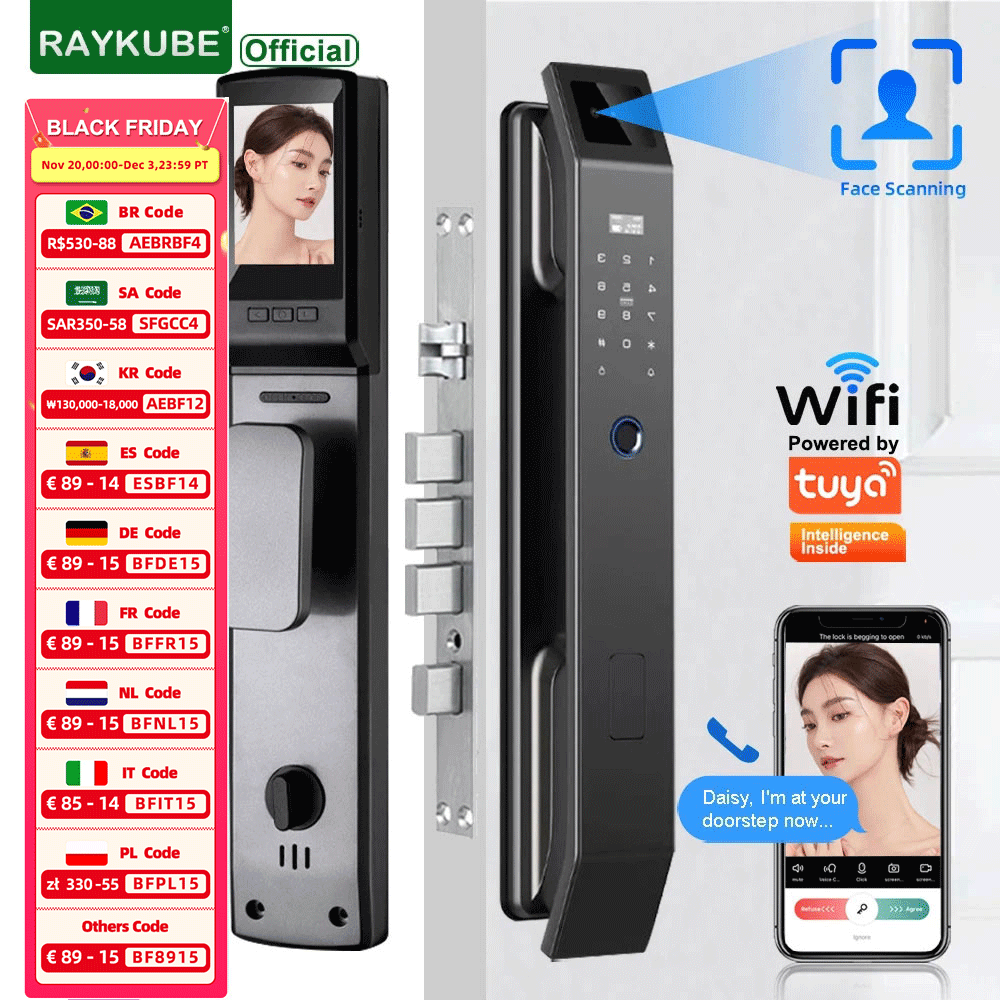RAYKUBE DF14 Tuya WiFi 3D Face - Graded Card Display avaliação e preço