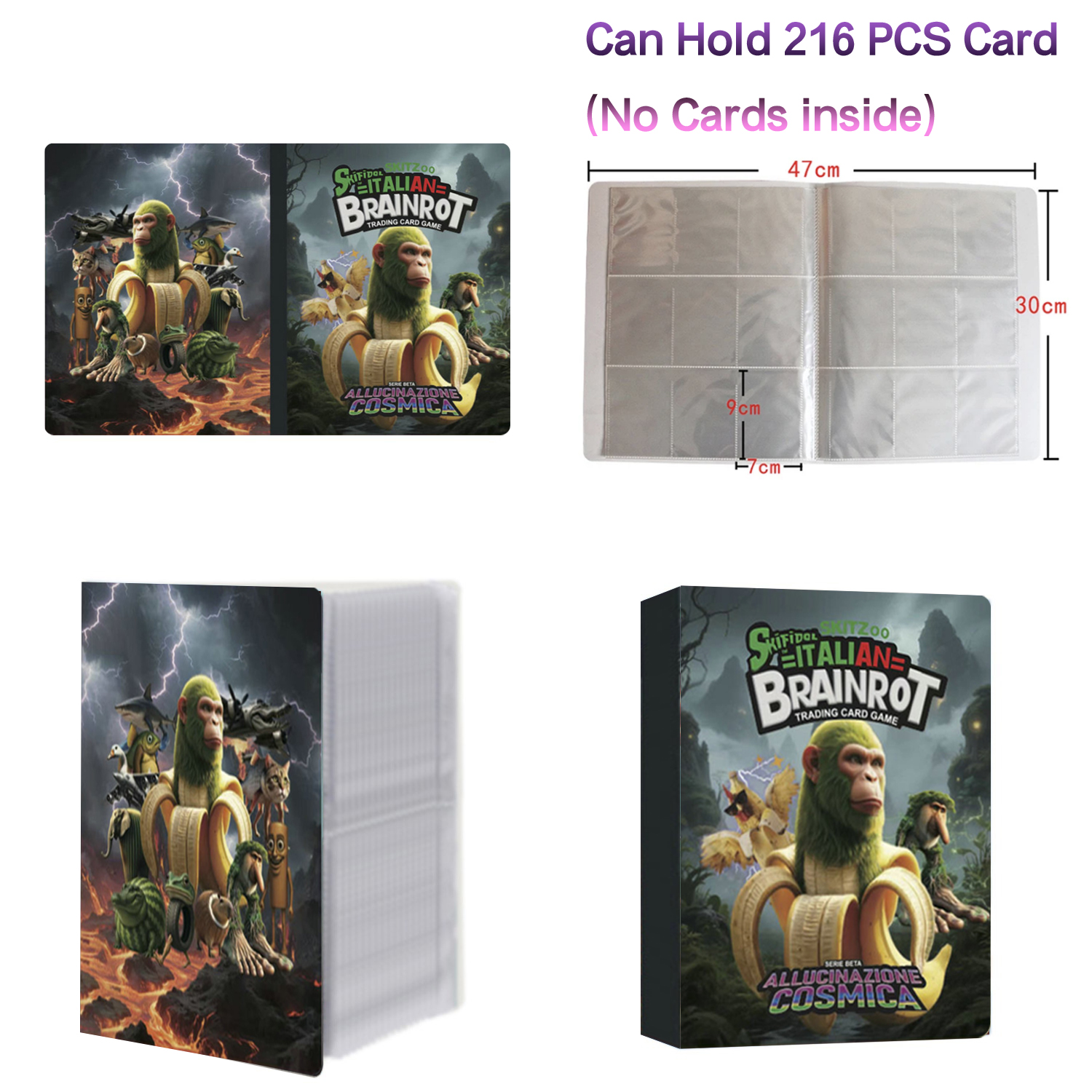 New 216 Pcs Booklet Italian Br - Trading Card Binder avaliação e preço
