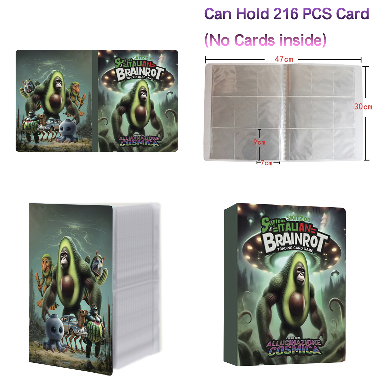 New 216 Pcs Booklet Italian Br - Trading Card Binder avaliação e preço