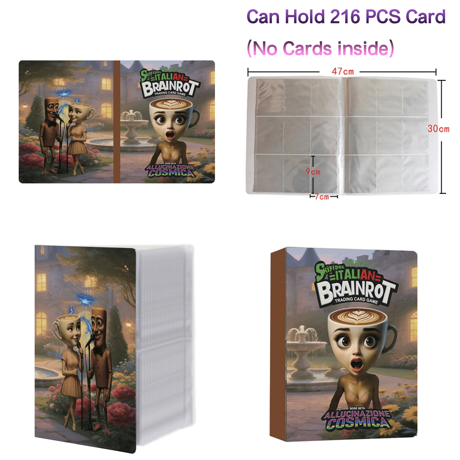 New 216 Pcs Booklet Italian Br - Trading Card Binder avaliação e preço