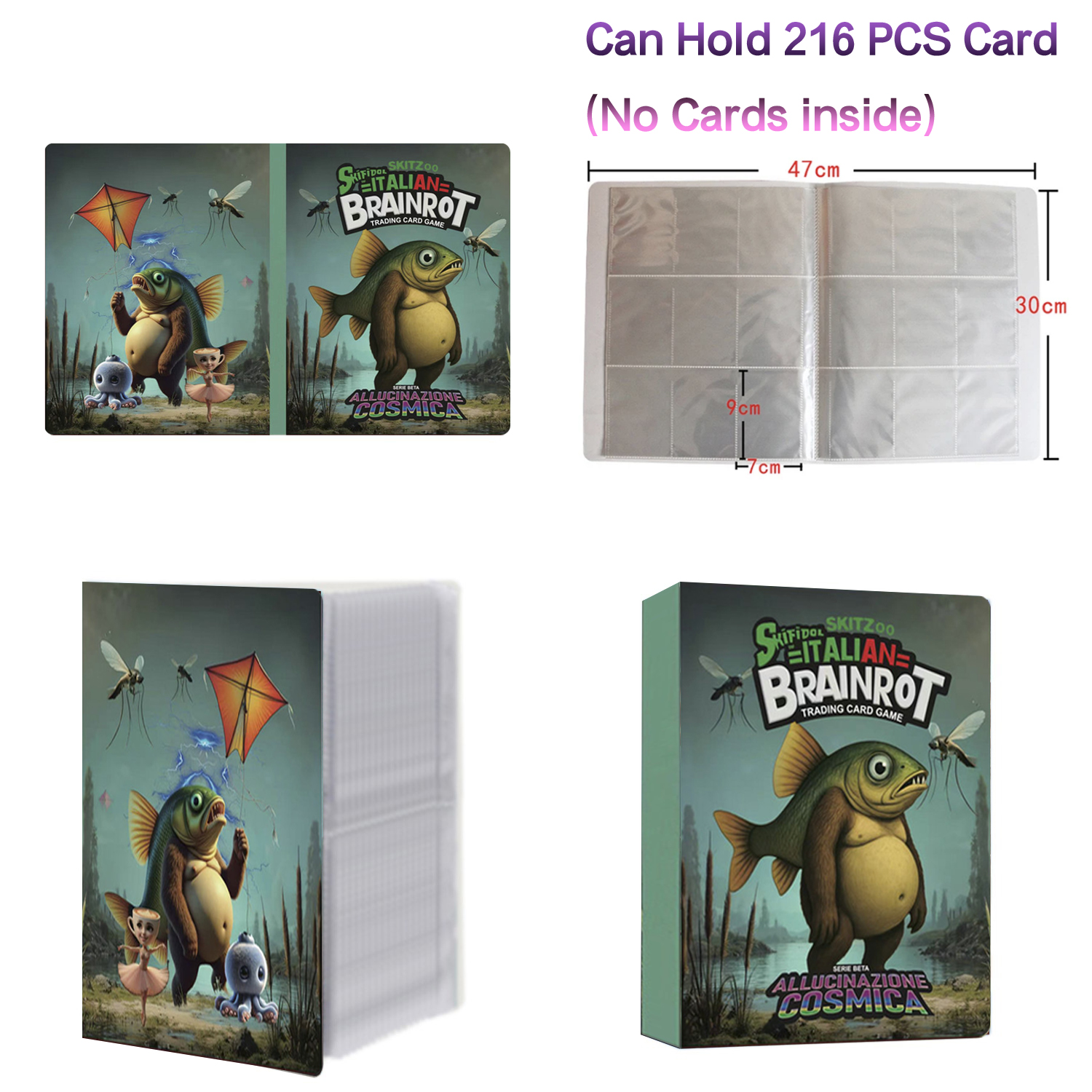 New 216 Pcs Booklet Italian Br - Trading Card Binder avaliação e preço
