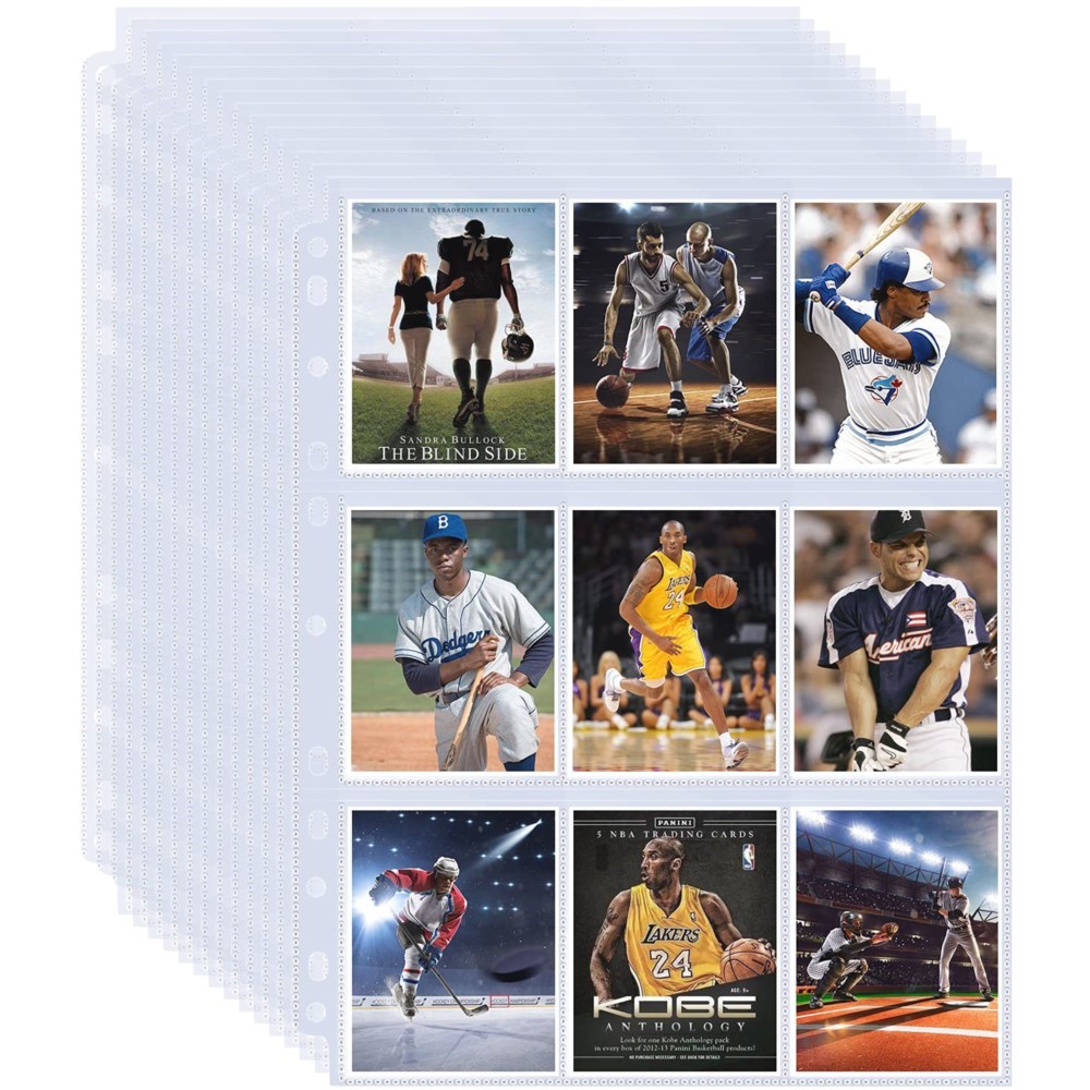 50 Sheets 9 Pocket Single Side - Trading Card Binder avaliação e preço