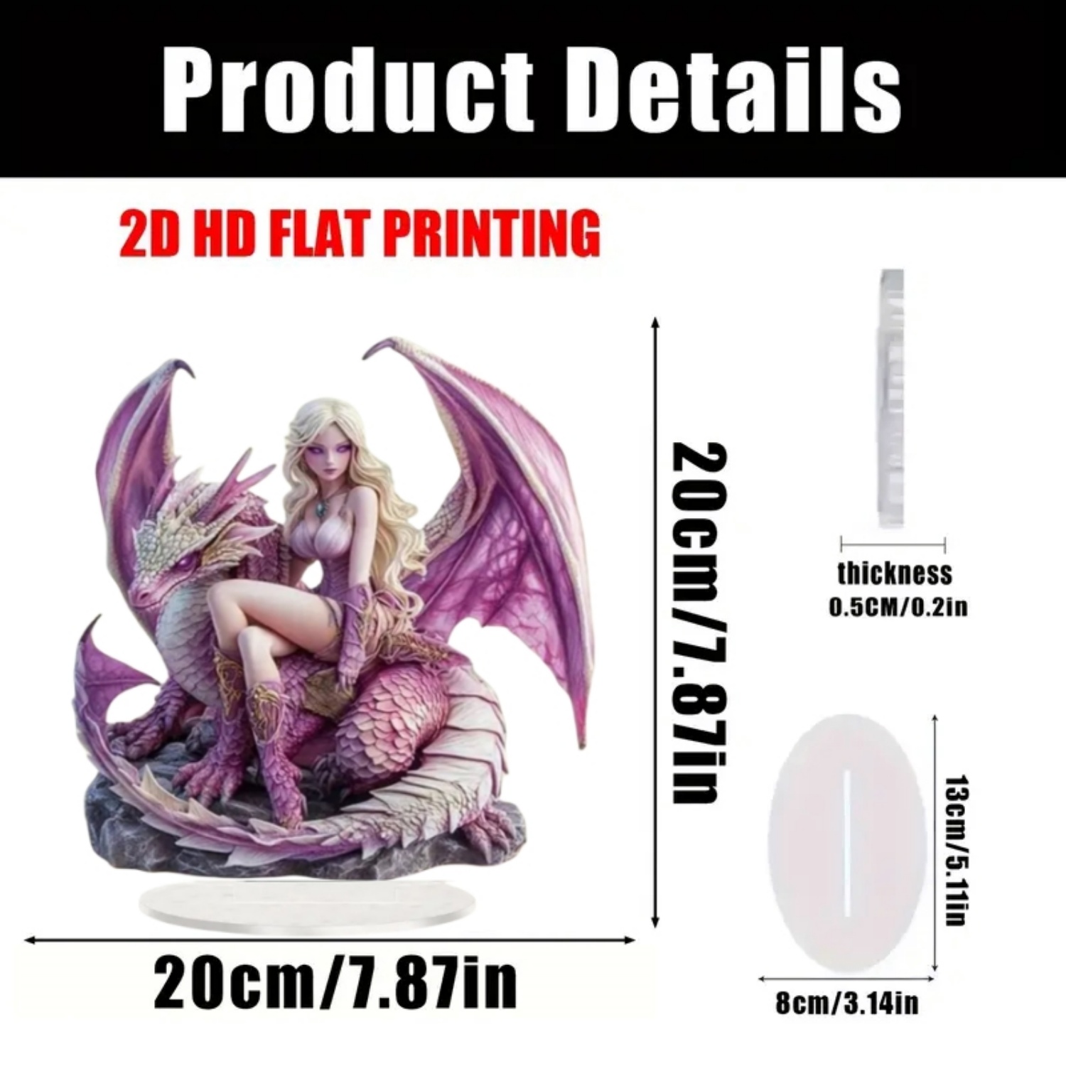 Fairy Statue,2D Flat Acrylic P - Display Case Acrylic avaliação e preço