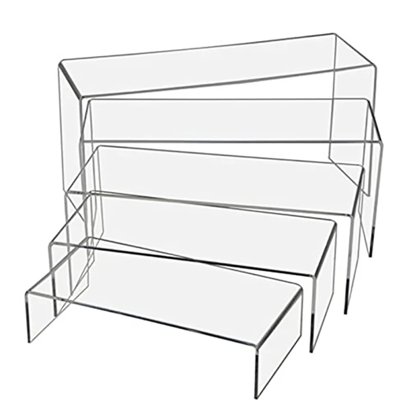 U Shape Acrylic Display Riser  - Pop Display Shelf avaliação e preço