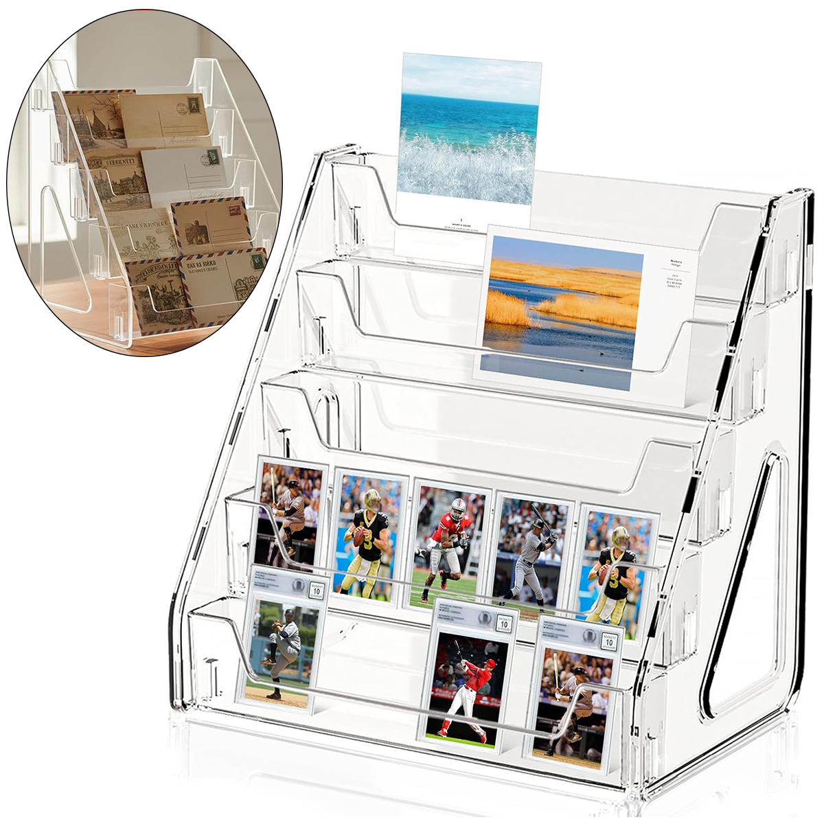 5-Tier Clear Acrylic Card Disp - Graded Card Display avaliação e preço