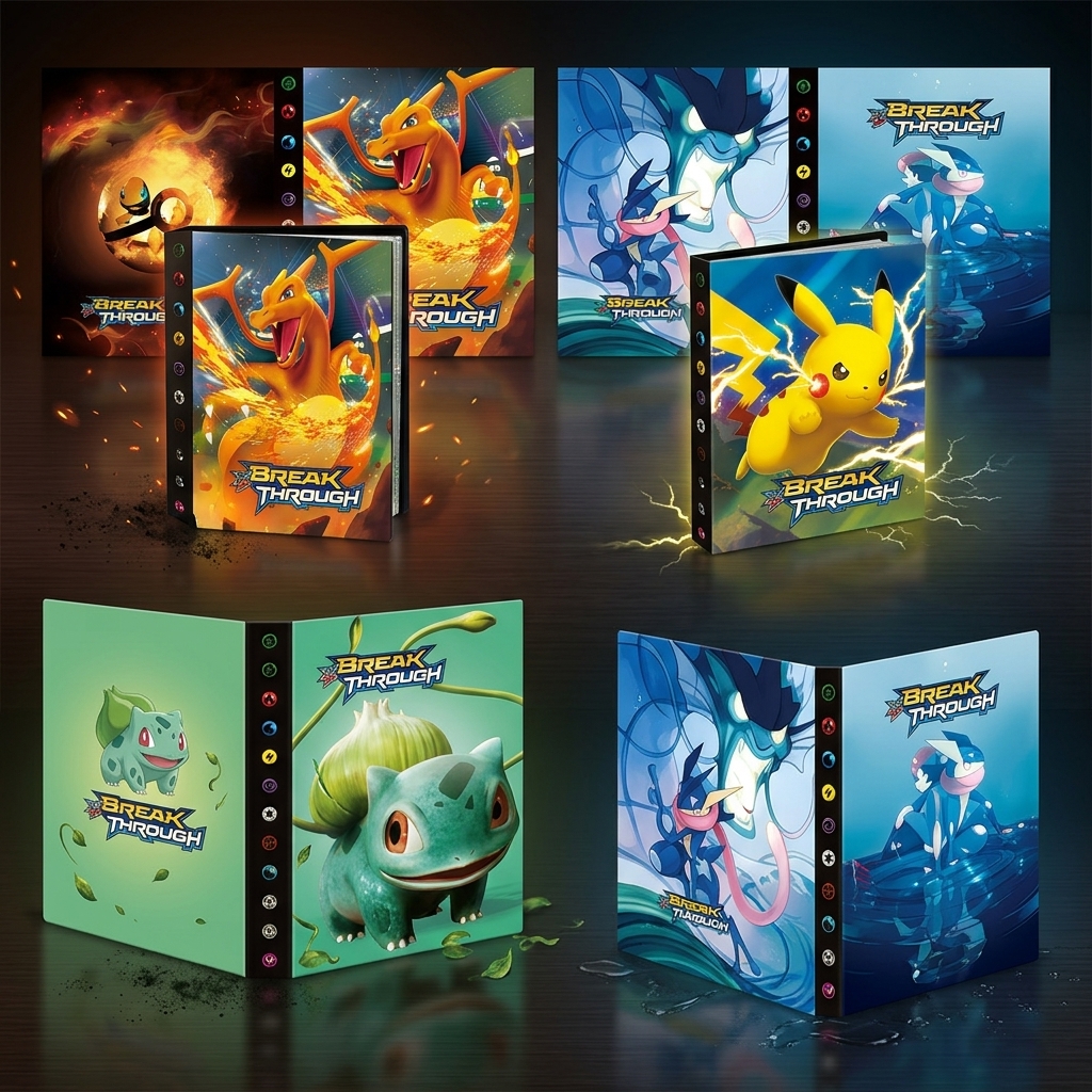 Bandai Pokemon 4 Grid Card Alb - Trading Card Binder avaliação e preço