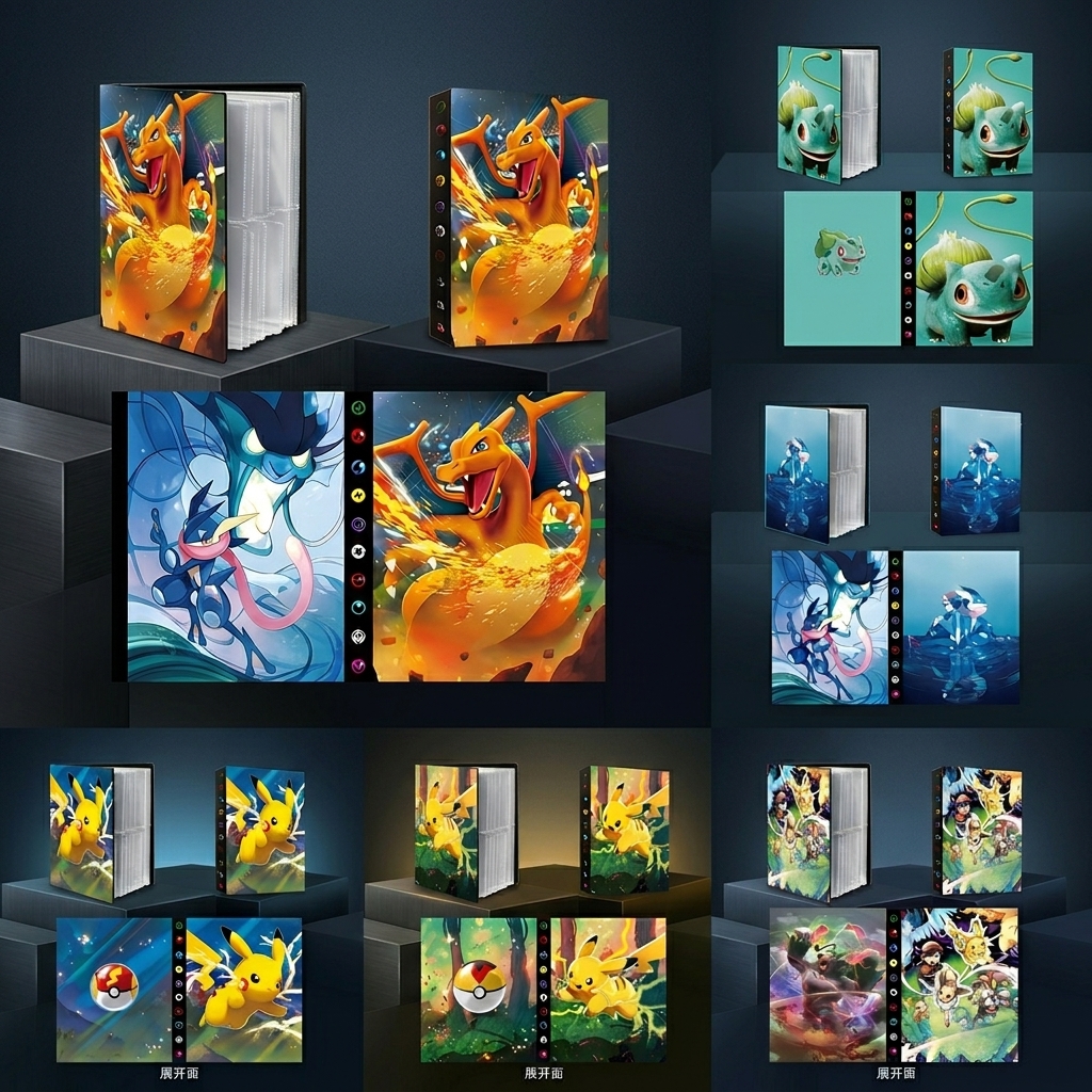 Bandai Pokemon 4 Grid Card Alb - Trading Card Binder avaliação e preço