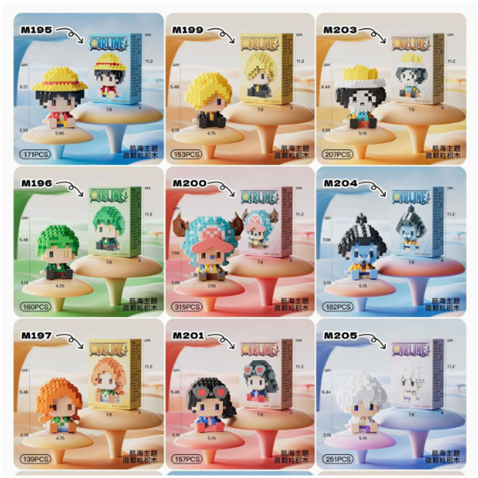 New ONE PIECE Sun God Nika Luf - Building Block Mini avaliação e preço
