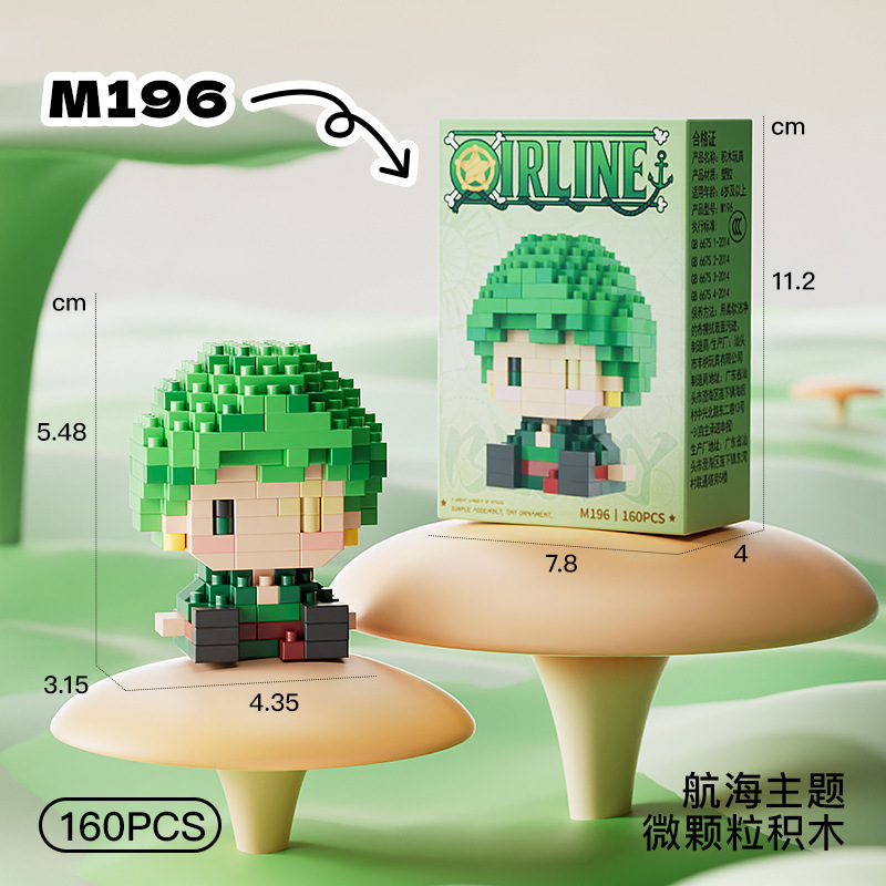 New ONE PIECE Sun God Nika Luf - Building Block Mini avaliação e preço